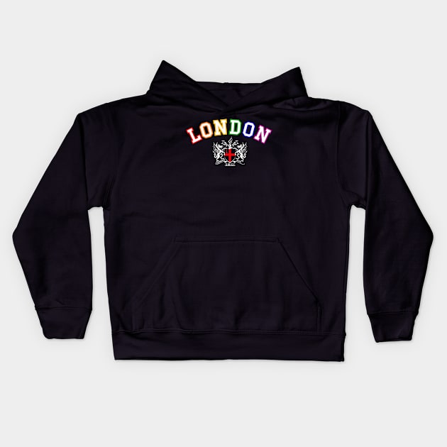 Team Rainbow LGBT London Pride Kids Hoodie by teamrainbowstore